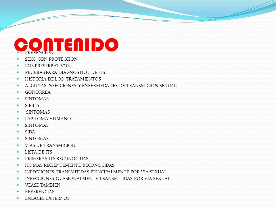 Lista enfermedades venereas